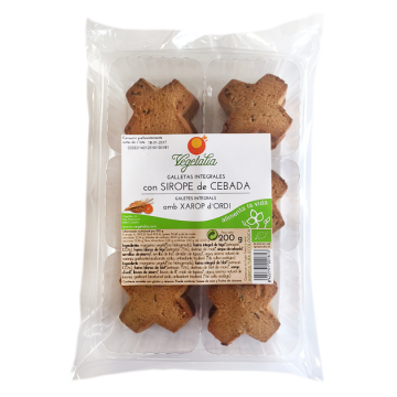 Galletas Integrales con Sirope de Cebada Eco 200g Vegetalia