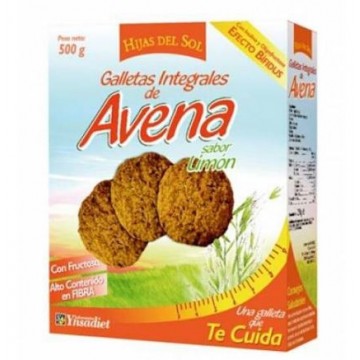 Galletas Integrales Avena Sabor Limon 500g Hijas del Sol