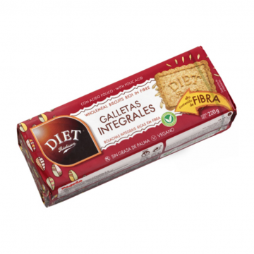 Galletas Integrales 220g Diet-Radisson