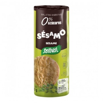 Galletas Digestive Sesamo 0% Azucar Vegan SinAzucar 190g Santiveri