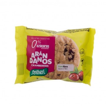 Galletas Digestive de Arandano 0% Azucares Vegan 25paquetes Santiveri