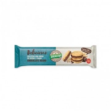 Galletas Deliciosas Rellenas de Chocolate Negro Bio 150g Biocop