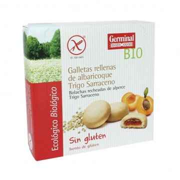 Galletas de Trigo Sarraceno Rellenas de Albaricoque SinGluten Bio 200g Germinal