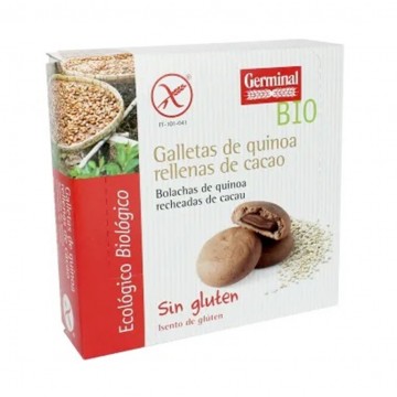 Galletas de Quinoa Rellenas de Cacao SinGluten Bio 200g Germinal