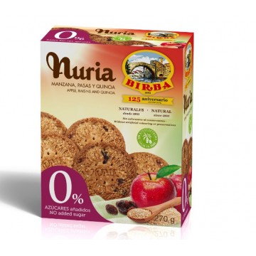 Galletas de Manzana, Pasas y Quinoa 270g Nuria