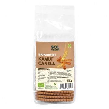 Galletas de Kamut con Canela Bio Vegan 175g Solnatural