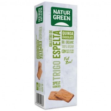 Galletas de Espelta Quinoa y Chocolate Bio 190g Natur-Green