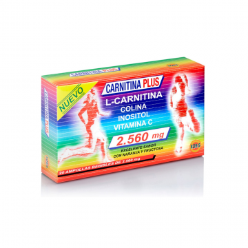 CARNITINA PLUS 20AMP 2560MG