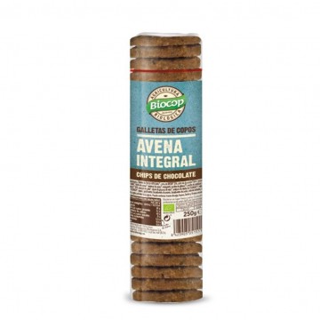 Galletas de Copos de Avena Integral con Chips de Chocolate Bio 250g Biocop