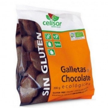 Galletas de Chocolate Celisor SinGluten Eco Vegan 200g Soria Natural