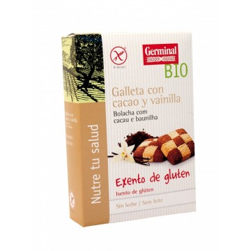 Galletas de Cacao con Vainilla SinGluten Bio 250g Germinal