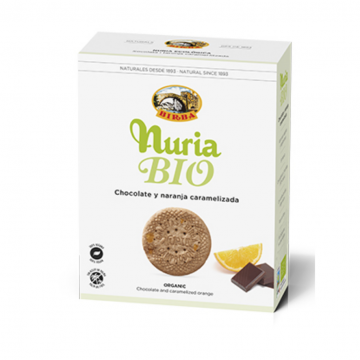 Galletas Chocolate y Naranja Caramelizada Vegan Bio 280g Nuria