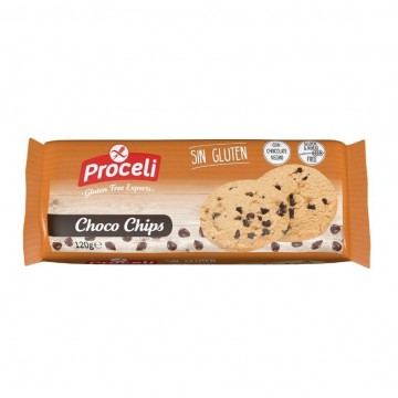 Galletas Choco Chips SinGluten 120g Proceli