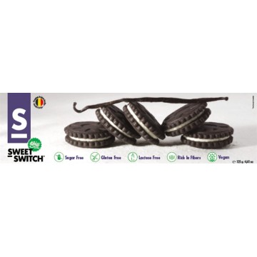 Galletas Black & White con Stevia SinGluten Vegan 125g Sweet Switch