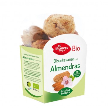 Galletas Bioartesanas con Almendras Bio 250g El Granero Integral