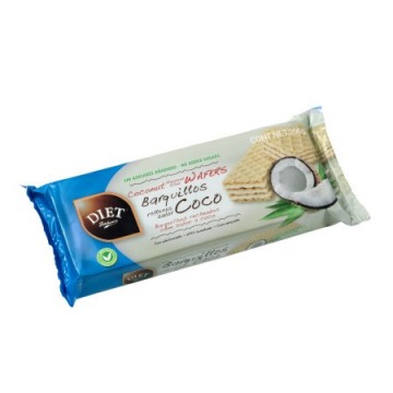 Galletas Barquillos Rellenos Sabor Coco 200g Diet-Radisson