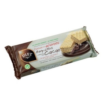 Galletas Barquillos Rellenos Sabor Cacao 200g Diet-Radisson