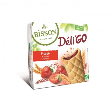 Galleta DeliGo Fresa Bio 150g Bisson