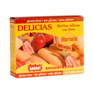 Delicias Fresa SinGluten 150g Sanavi