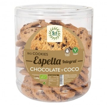 Cookies Espelta Integral Chocolate Coco Bio 1,36kg Solnatural