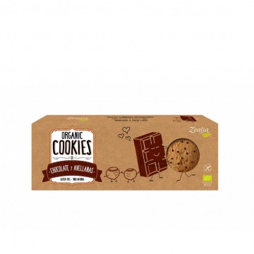 Cookies de Chocolate y Avellanas SinGluten Bio 9x135g Zealia