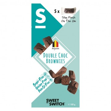 Brownies de Chocolate Doble SinGluten SinAzucar 185g Sweet Switch