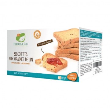 Biscotes de Linaza SinGluten 182g Nature & Cie