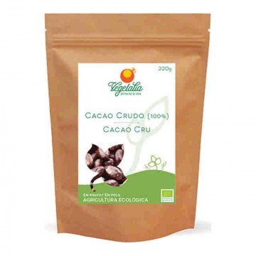 Cacao Crudo en Polvo Bio 220g Vegetalia