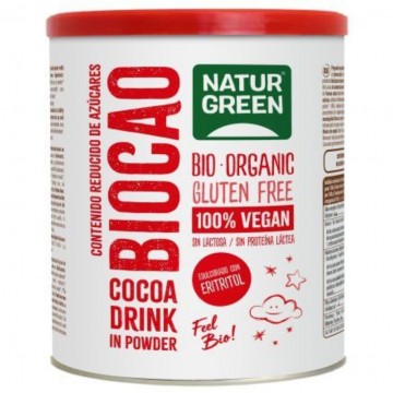 Biocao Reducido en Azucares SinGluten Bio Vegan 400g Natur-Green