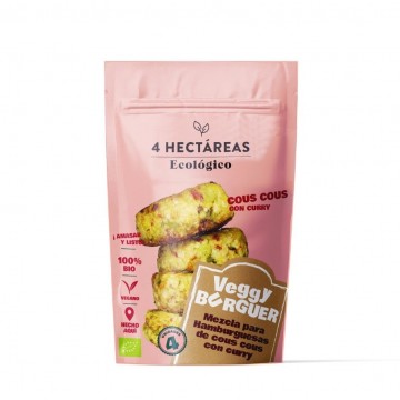 Veggy Burguer Cous Cous con Curry Eco Vegan 140g 4 Hectareas