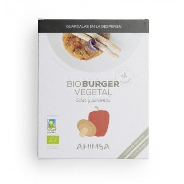 BioBurguer Vegetal de Setas y Pimientos Bio Vegan 160g Ahimsa