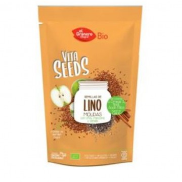 Vitaseeds Semillas de Lino, Chia, Manzana y Canela SinGluten Eco Vegan 200g El Granero Integral