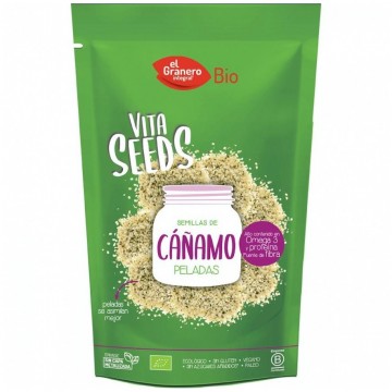 Vitaseeds Semillas Cañamo Pelado SinGluten Bio Vegan 200g El Granero Integral