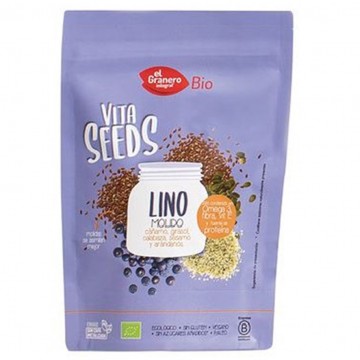 Vitaseeds Lino Molido Cañamo Girasol Sesamo SinGluten Bio 300g El Granero Integral