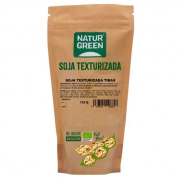 Tiras de Soja Texturizada SinGluten Bio Vegan 115g Natur Green