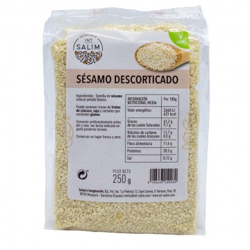 Sesamo Crudo Pelado descorticado Vegan 250g Int-Salim