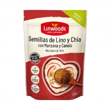 Semillas Lino Chia Canela y Manzana SinGluten Vegan 200g Linwoods