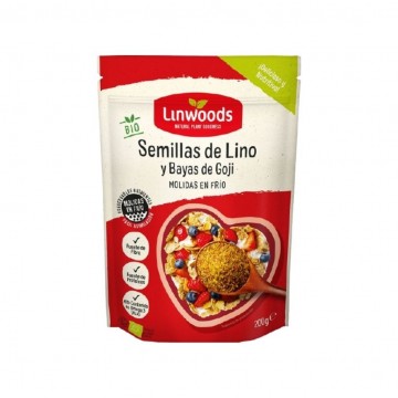 Semillas de Lino y Bayas de Goji Molidas SinGluten Bio Vegan 200g Linwoods