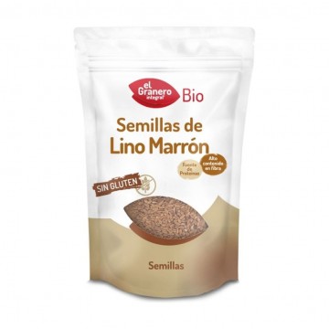 Semillas de Lino Marron SinGluten Bio 400g El Granero Integral