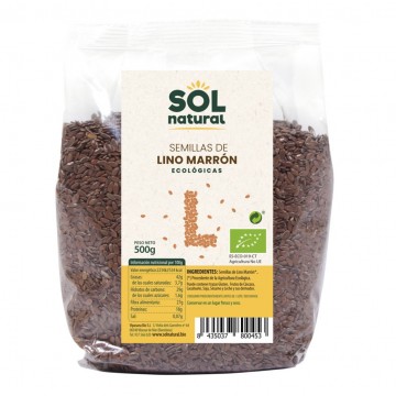 Semillas de Lino Marron Bio 500g Solnatural