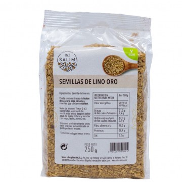 Semillas de Linaza Dorada Vegan 250g Int-Salim