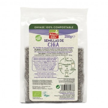 Semillas de Chia SinGluten Bio 250g La Finestra Sul Cielo