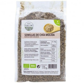 Semillas de Chia Molidas Bio Vegan 175g Eco-Salim