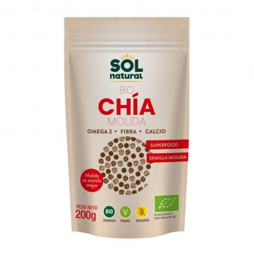 Semillas de Chia Molidas Bio 200g Solnatural