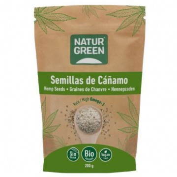 Semillas de Cañamo SinGluten Bio Vegan 200g Natur-Green