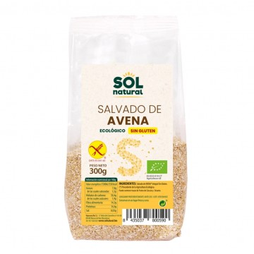 Salvado de Avena Integral SinGluten Bio 300g Solnatural