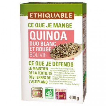 Quinoa Blanca y Roja SinGluten Bio Vegan 150g Ethiquable