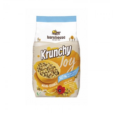 Muesli Krunchy Joy Amapola y Naranja Bio Vegan 375g Barnhouse