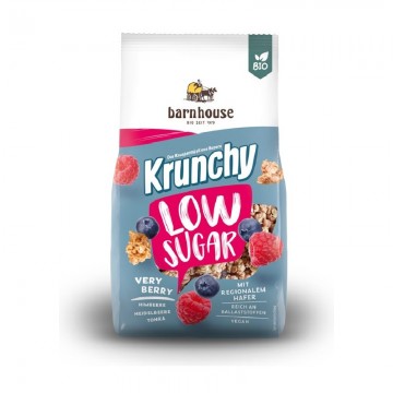 Muesli Krunchy Frutos Rojos Bajo en Azucar Bio 375g Barnhouse