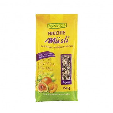 Muesli de Frutas Bio 750g Rapunzel